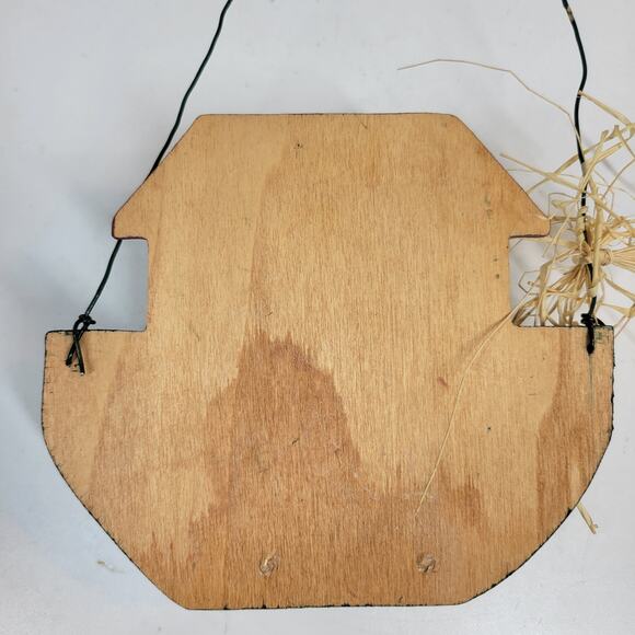 VINTAGE Noahs Ark Hanging Decor 4" Tall Wooden 3D Animals Hand Craft Amish Made‎ - Picture 9 of 10